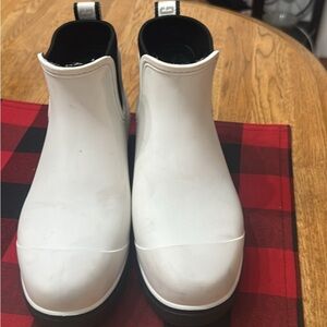 UGG White Slip-On Boots